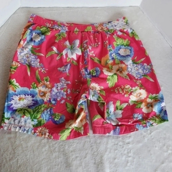 Linea by Louis Dell'Olio Vibrant Orange Floral Print Bermuda Shorts - Picture 7 of 10